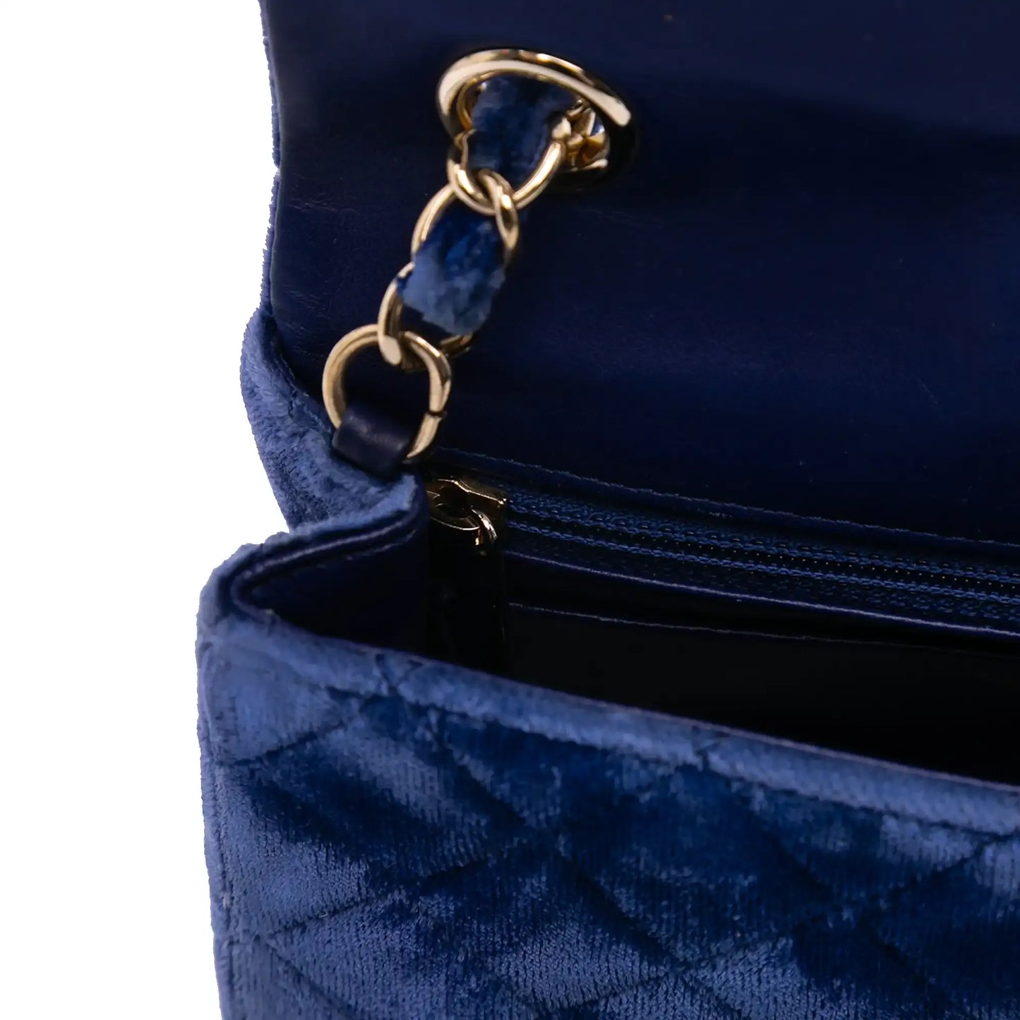 Chanel Mini Rectangular Classic Velvet Single Flap