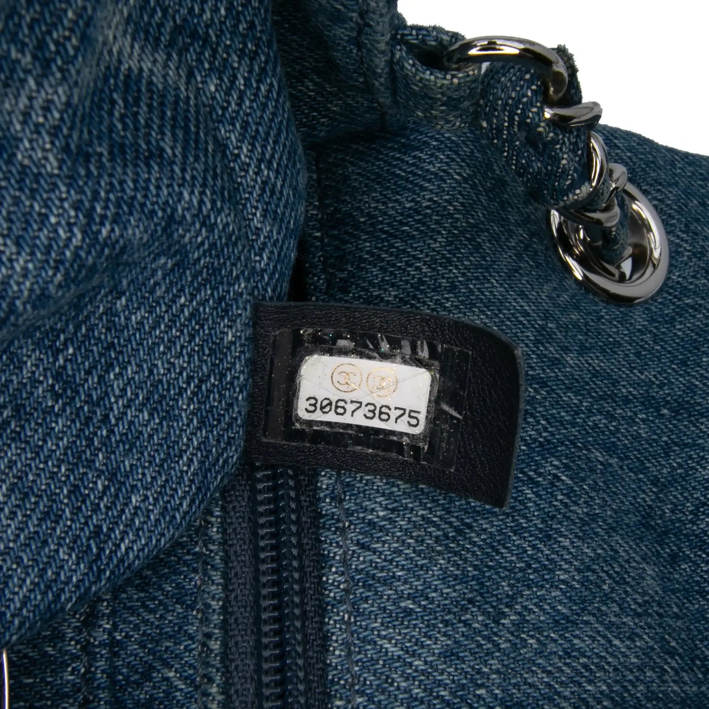 Chanel Mini Square CC Quilted Denim Single Flap
