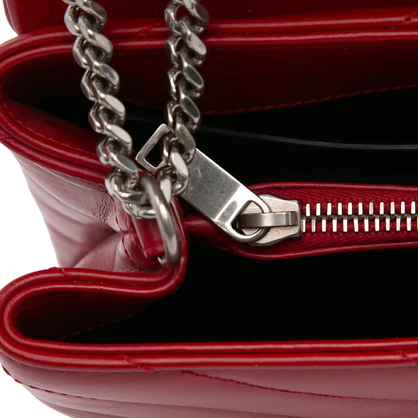 Saint Laurent Small Leather Monogram Loulou Crossbody