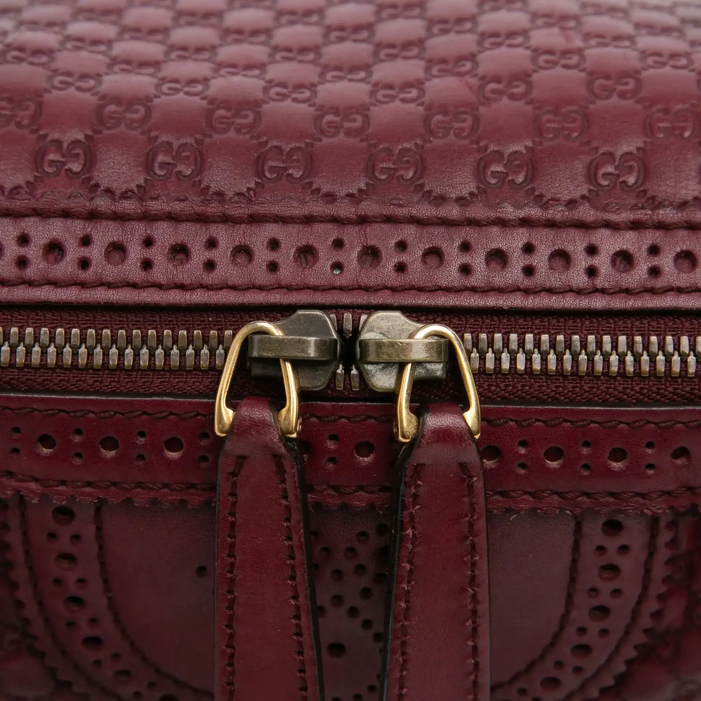 Gucci Microguccissima Brogue Duilio Boston Bag