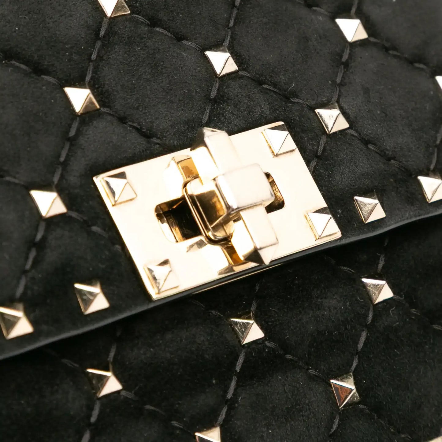 Valentino Medium Suede Rockstud Spike Satchel