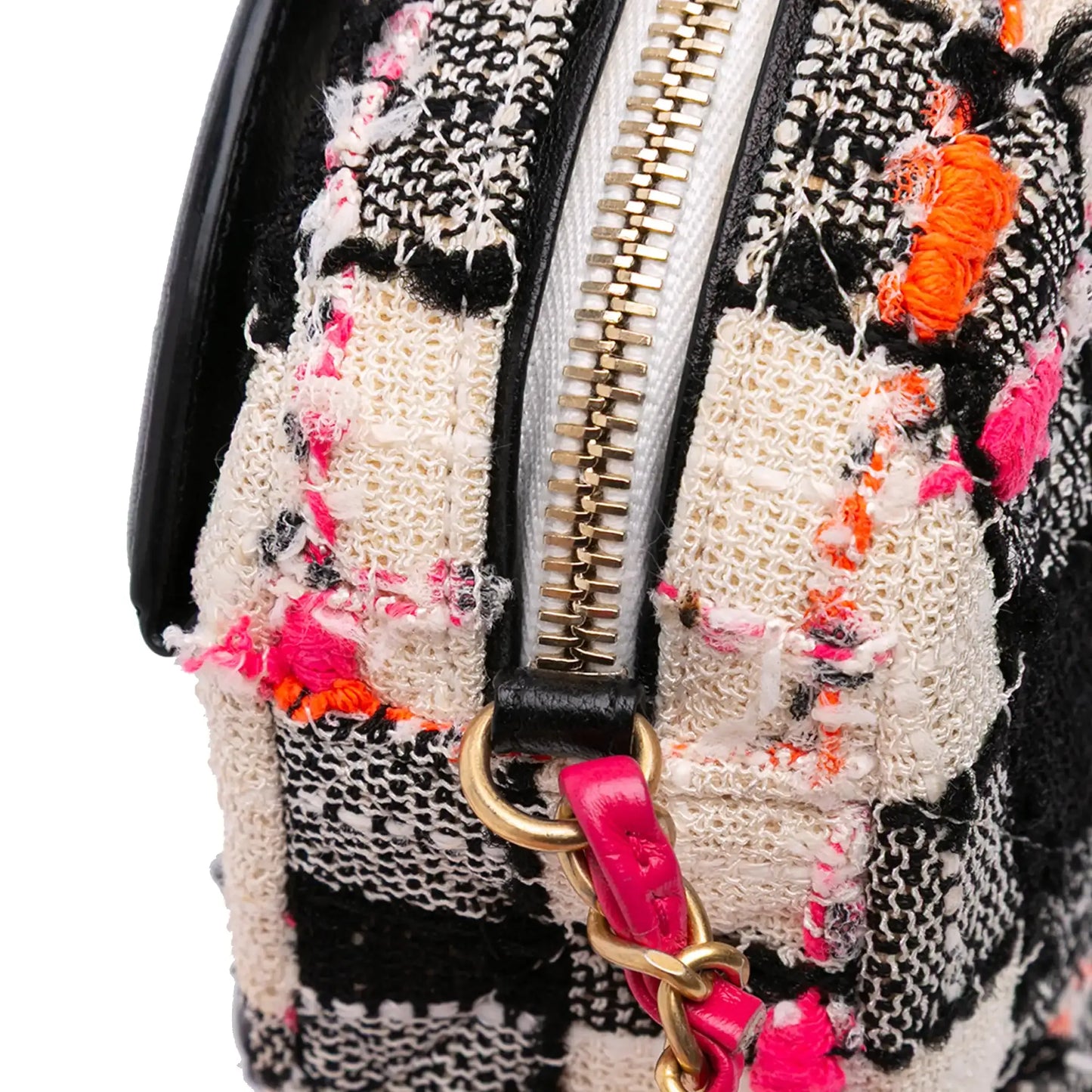 Chanel Tweed and Lambskin Coco Midnight Camera Bag