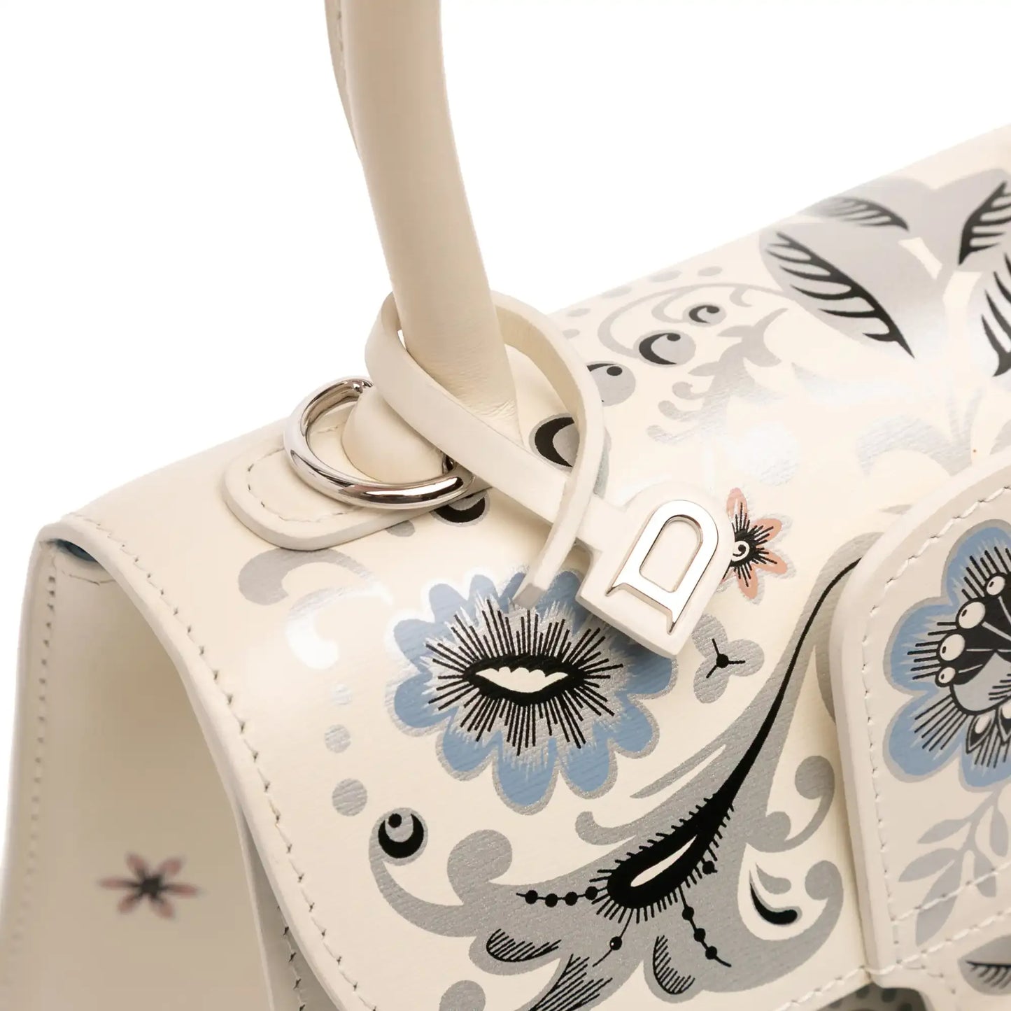 Delvaux MIni Smooth Calfskin Brillant Blooming Crystalline Satchel