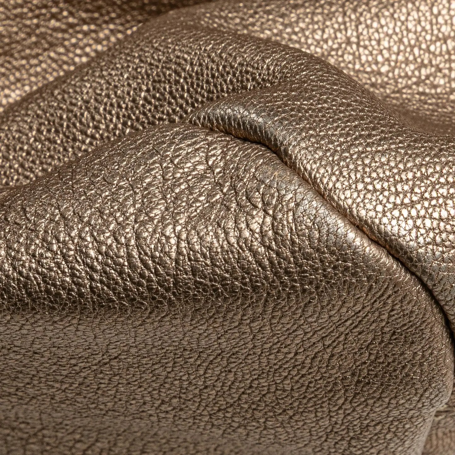 Ferragamo Metallic Leather Bow Hobo