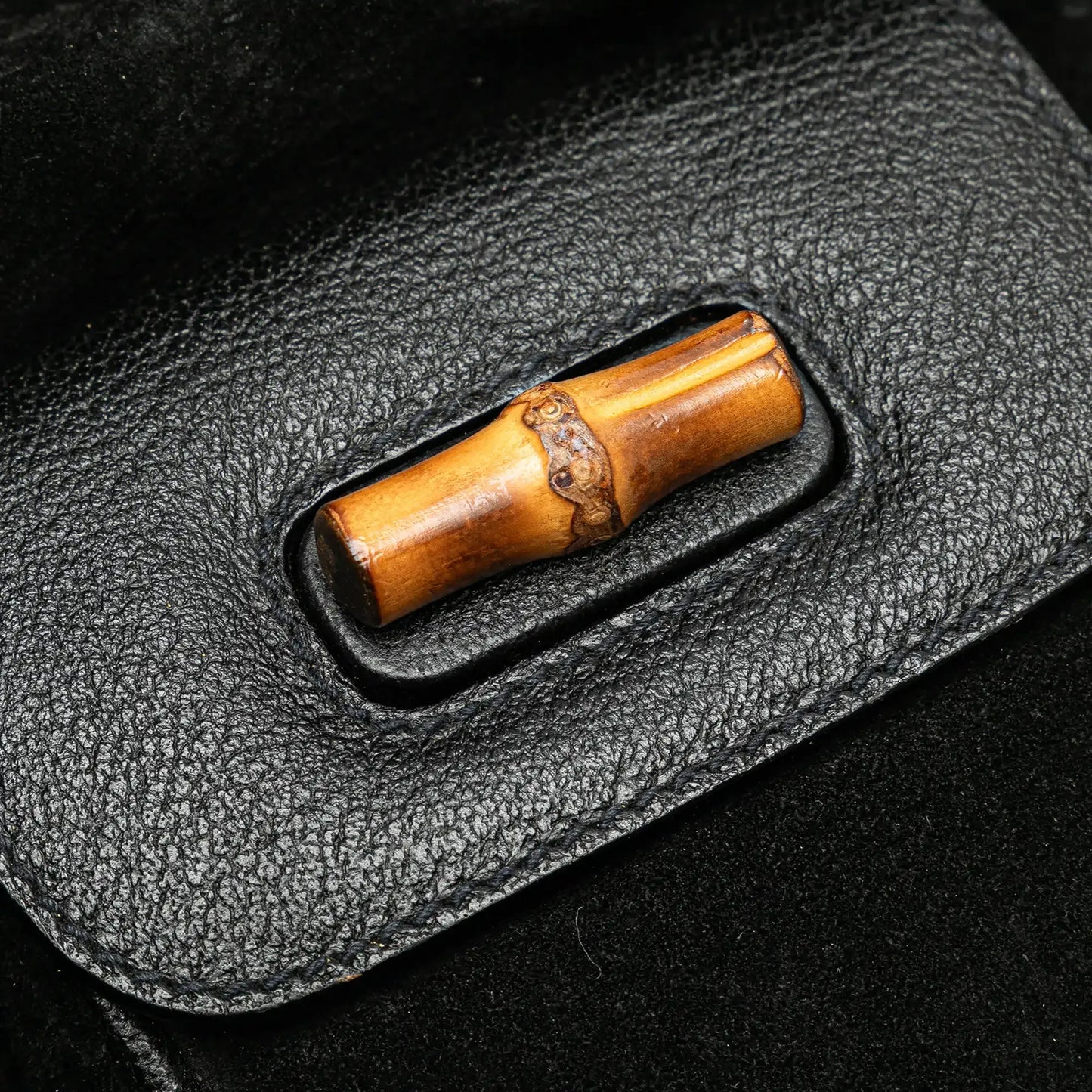 Gucci Suede Bamboo Backpack
