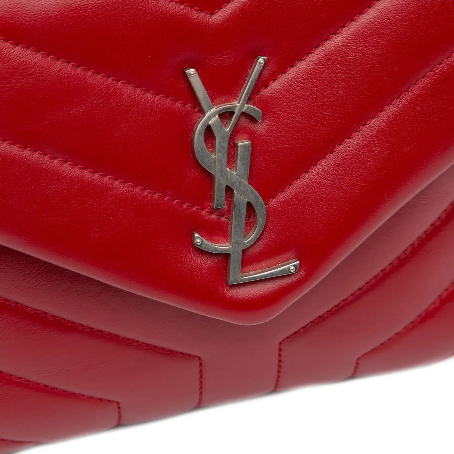 Saint Laurent Small Leather Monogram Loulou Crossbody