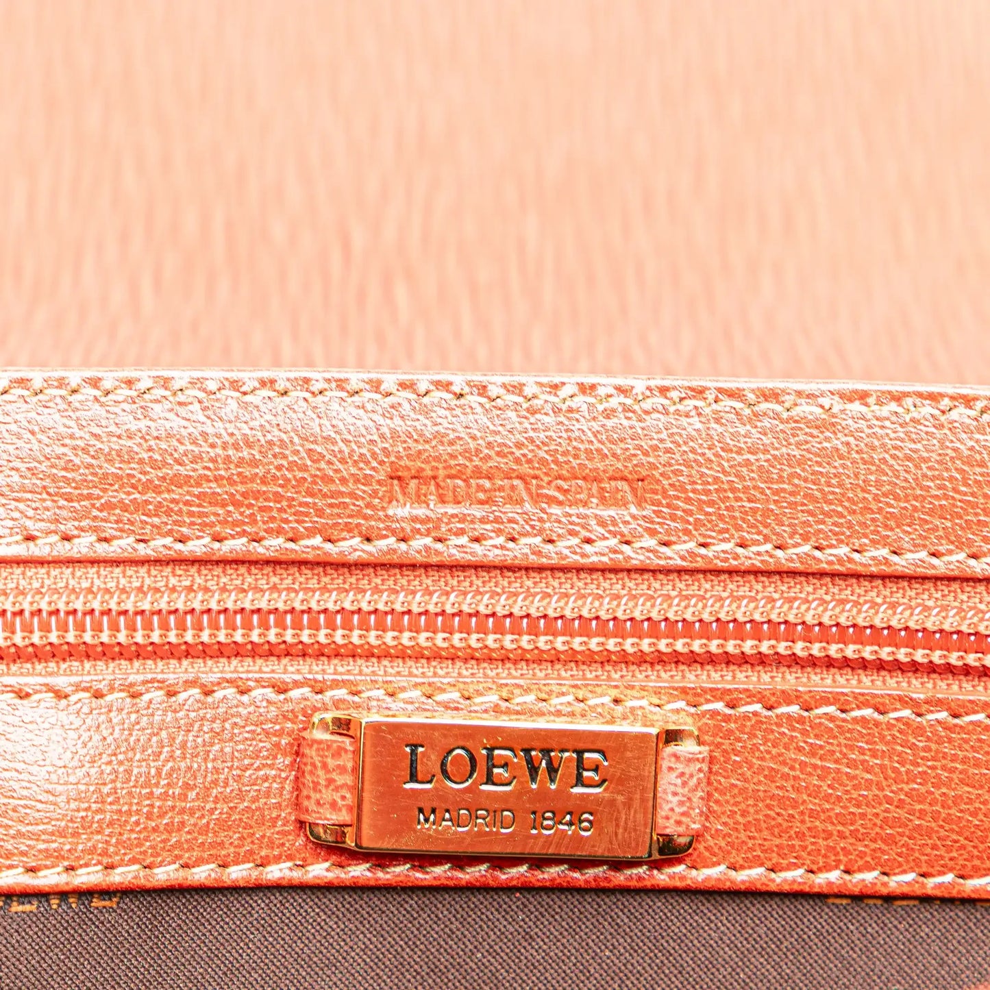 Loewe Leather Velazquez Twist Clutch