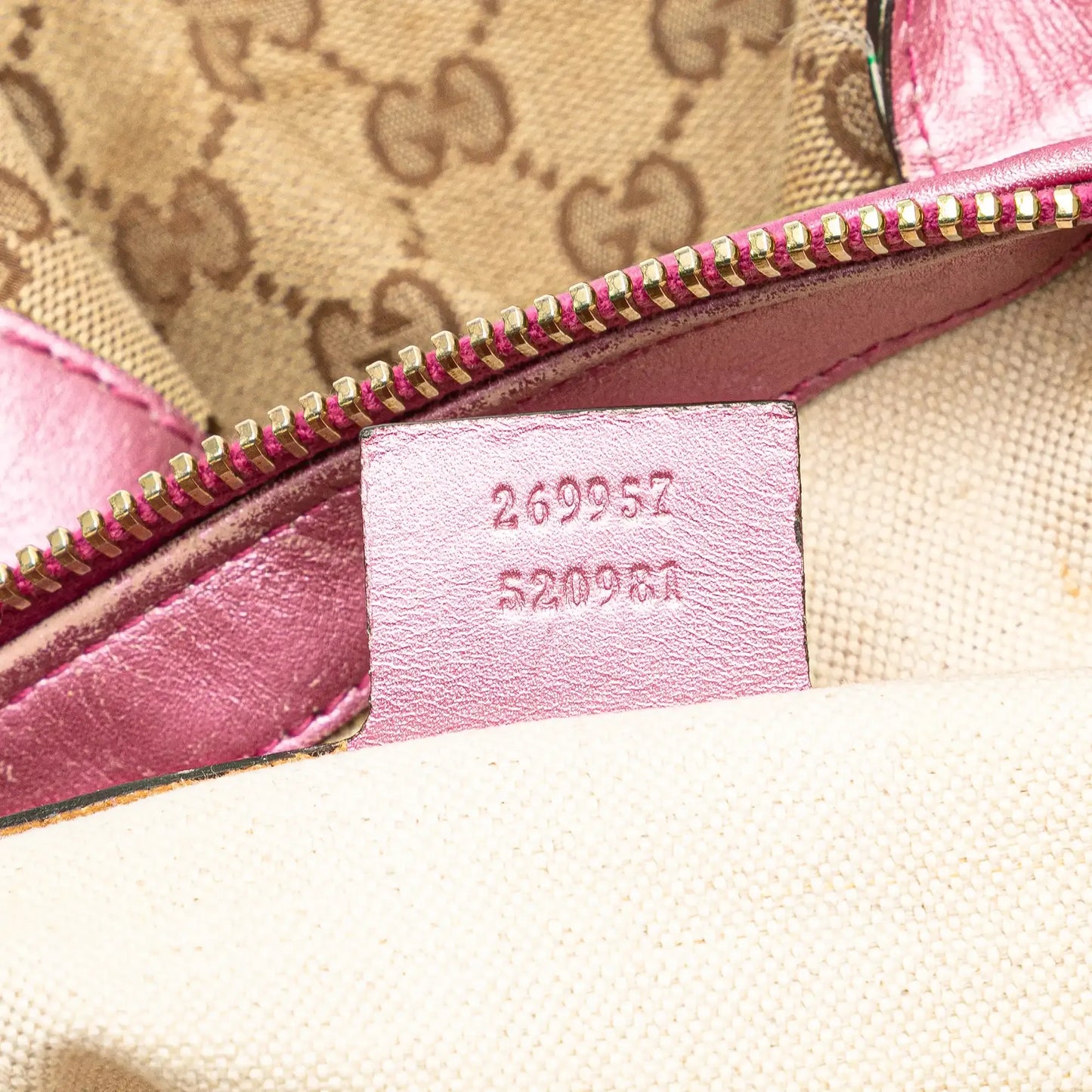 Gucci GG Canvas Heart Bit Satchel