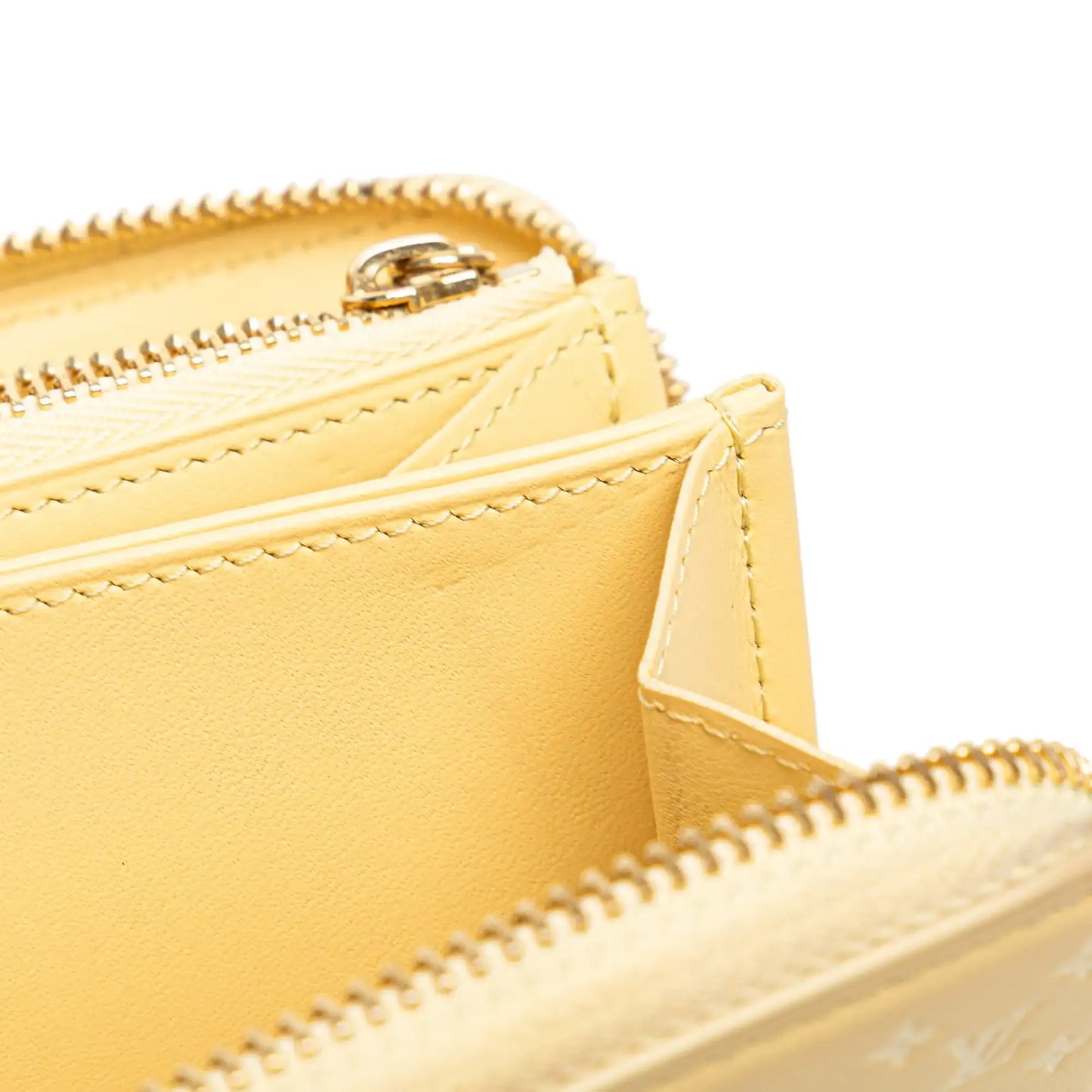 Louis Vuitton Embossed Calfskin Nanogram Zippy Wallet
