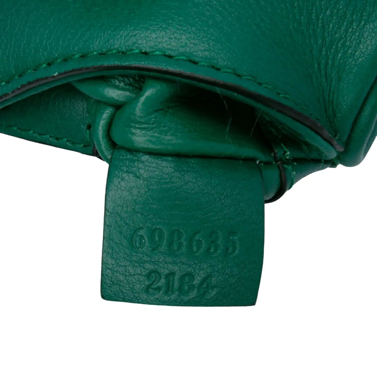 Gucci Textured Calfskin Blondie Card Case on Strap