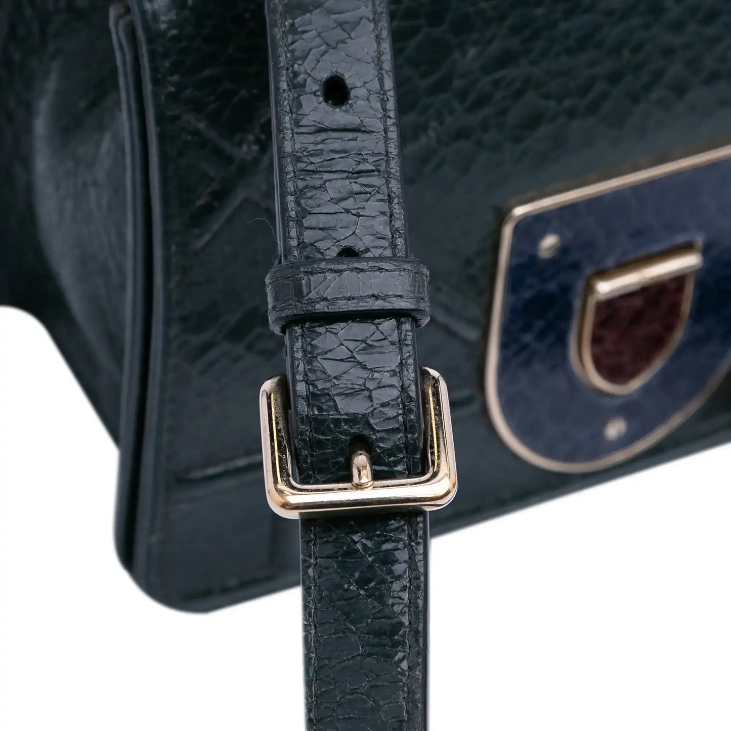 Dior Mini Crackled Deerskin Diorama Flap