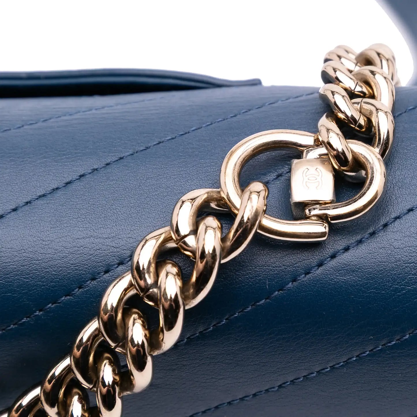 Chanel Medium Calfskin Coco Chevron Envelope Flap