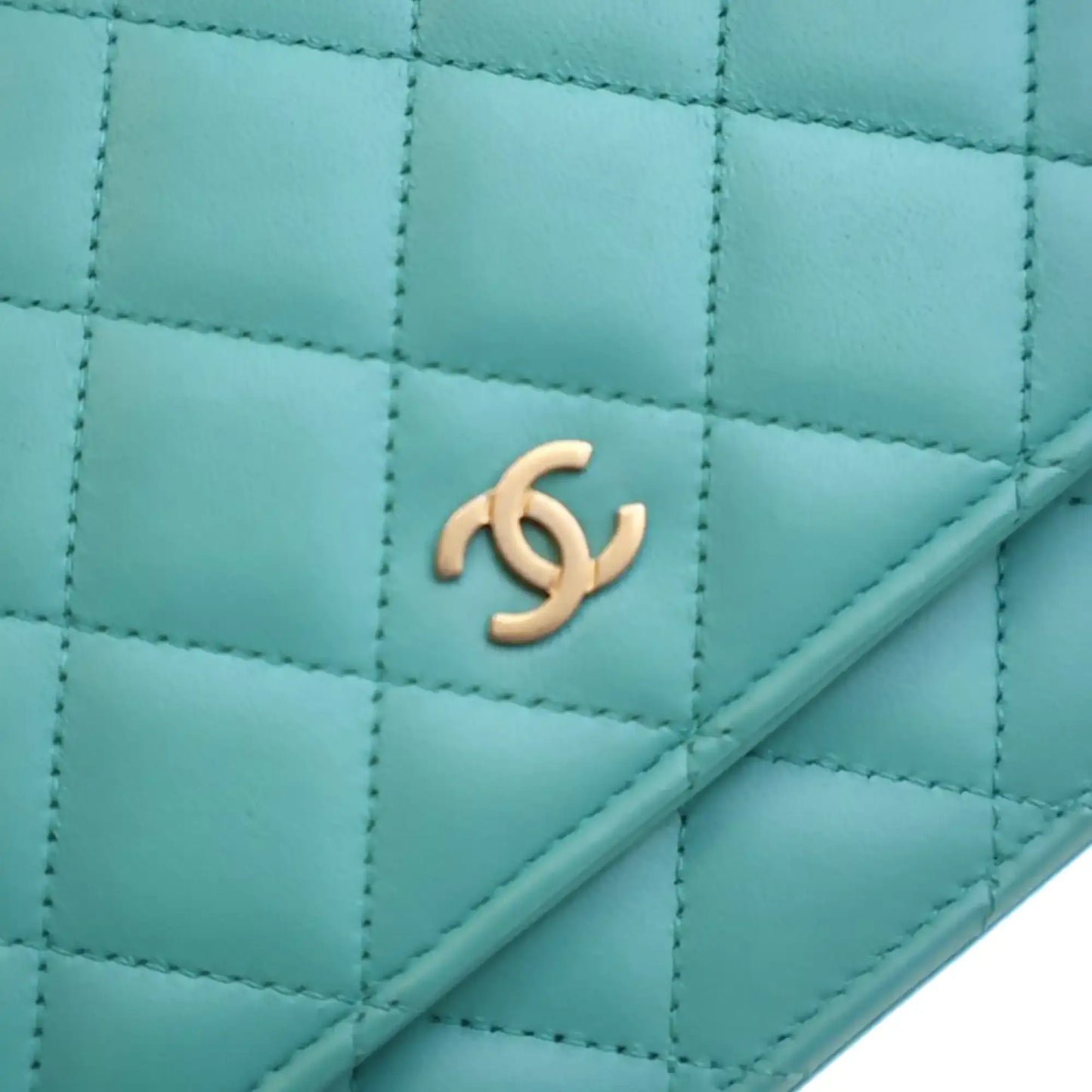 Chanel CC Quilted Lambskin Wallet On Chain