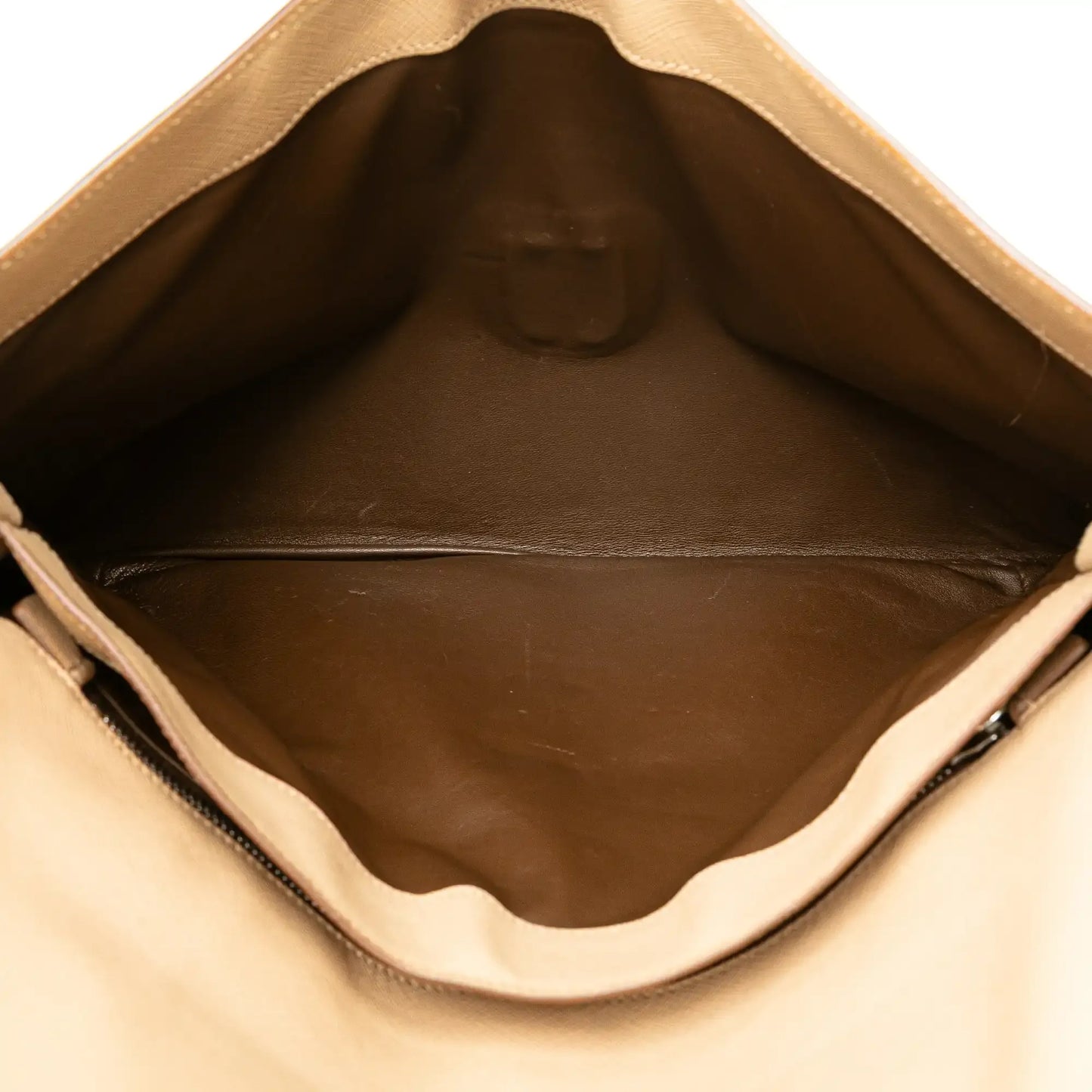 Prada Bicolor Saffiano Envelope Pushlock Clutch