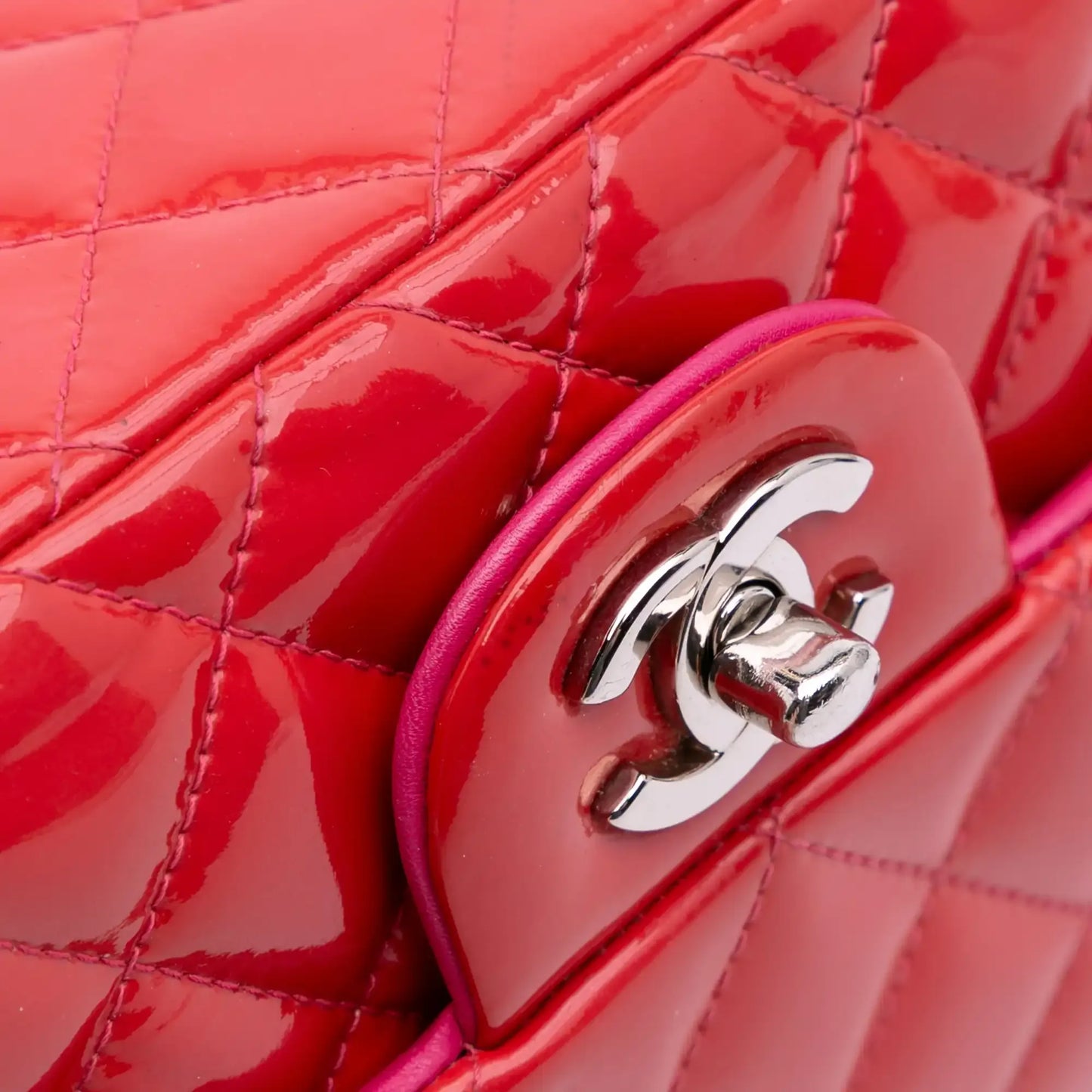 Chanel Mini Square Classic Patent Single Flap