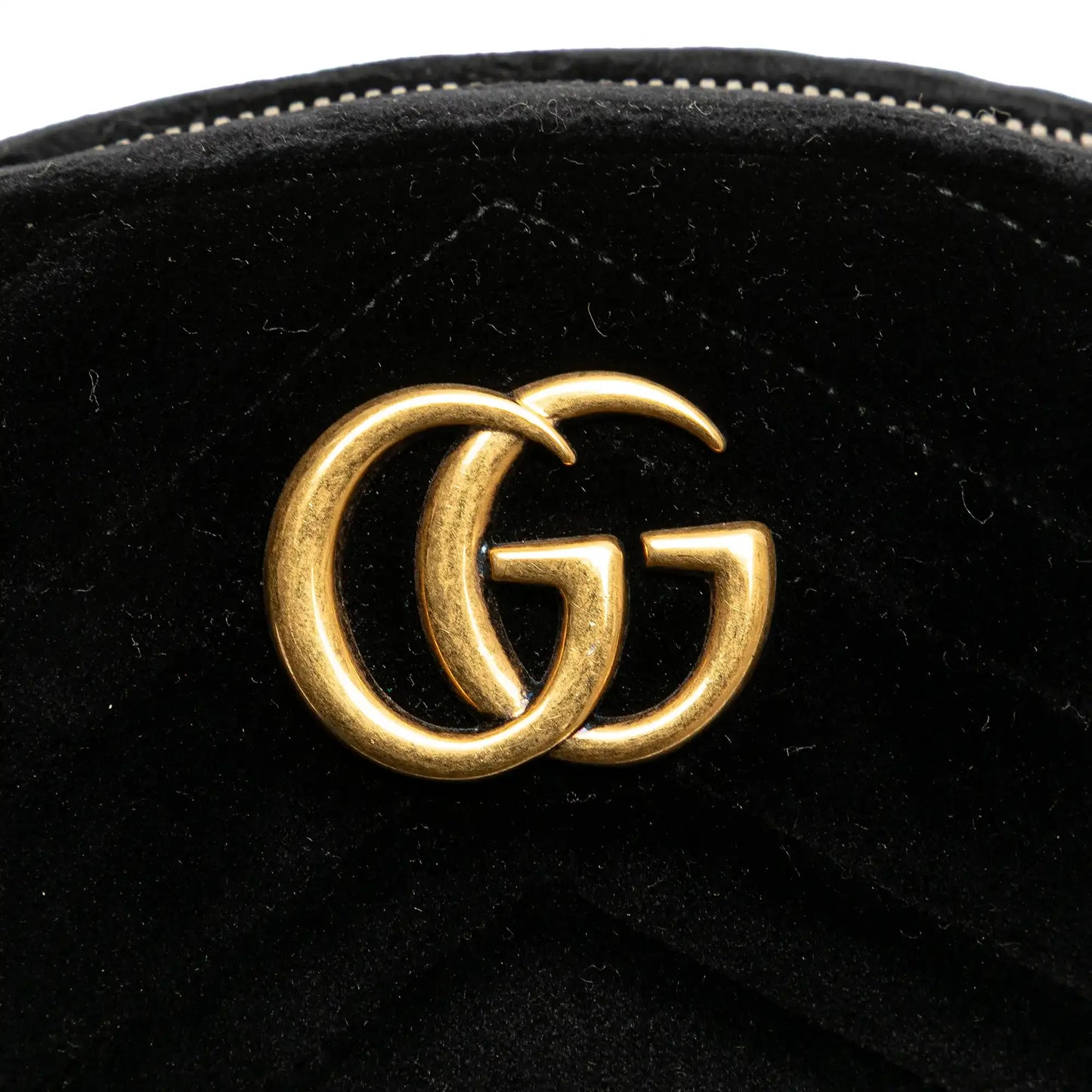 Gucci GG Marmont Matelasse Velvet Belt Bag