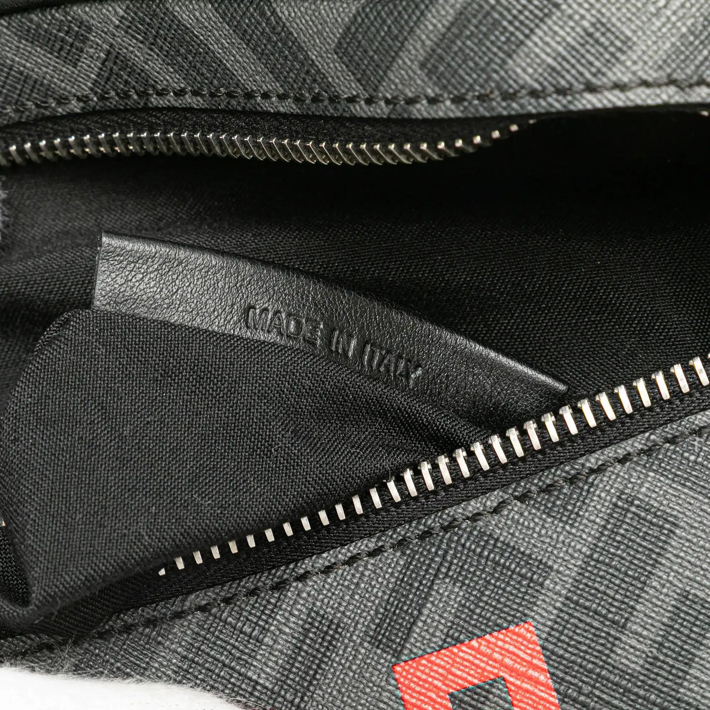 Fendi Zucca Coated Canvas Logo Belt Bag
