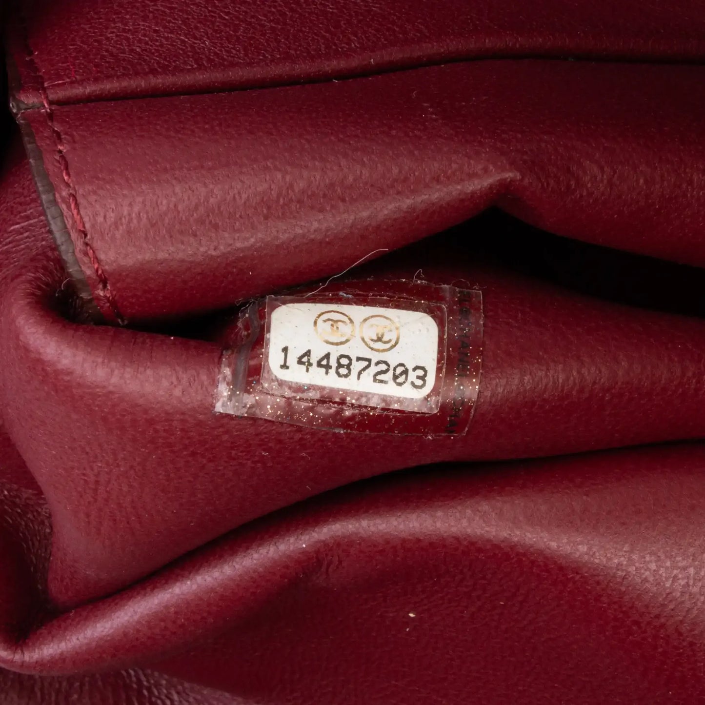Chanel CC Crackled Glazed Calfskin Accordion Flap