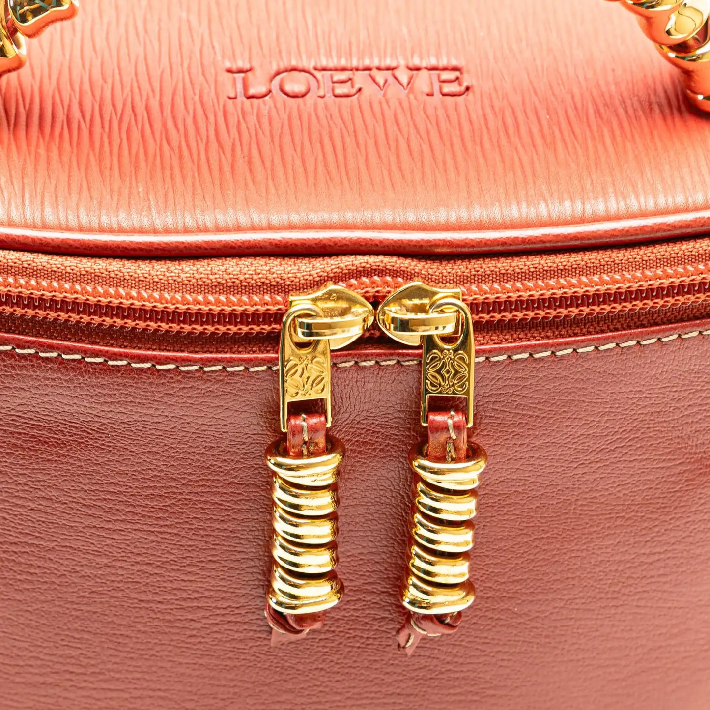 Loewe Leather Velasquez Twist Vanity Bag
