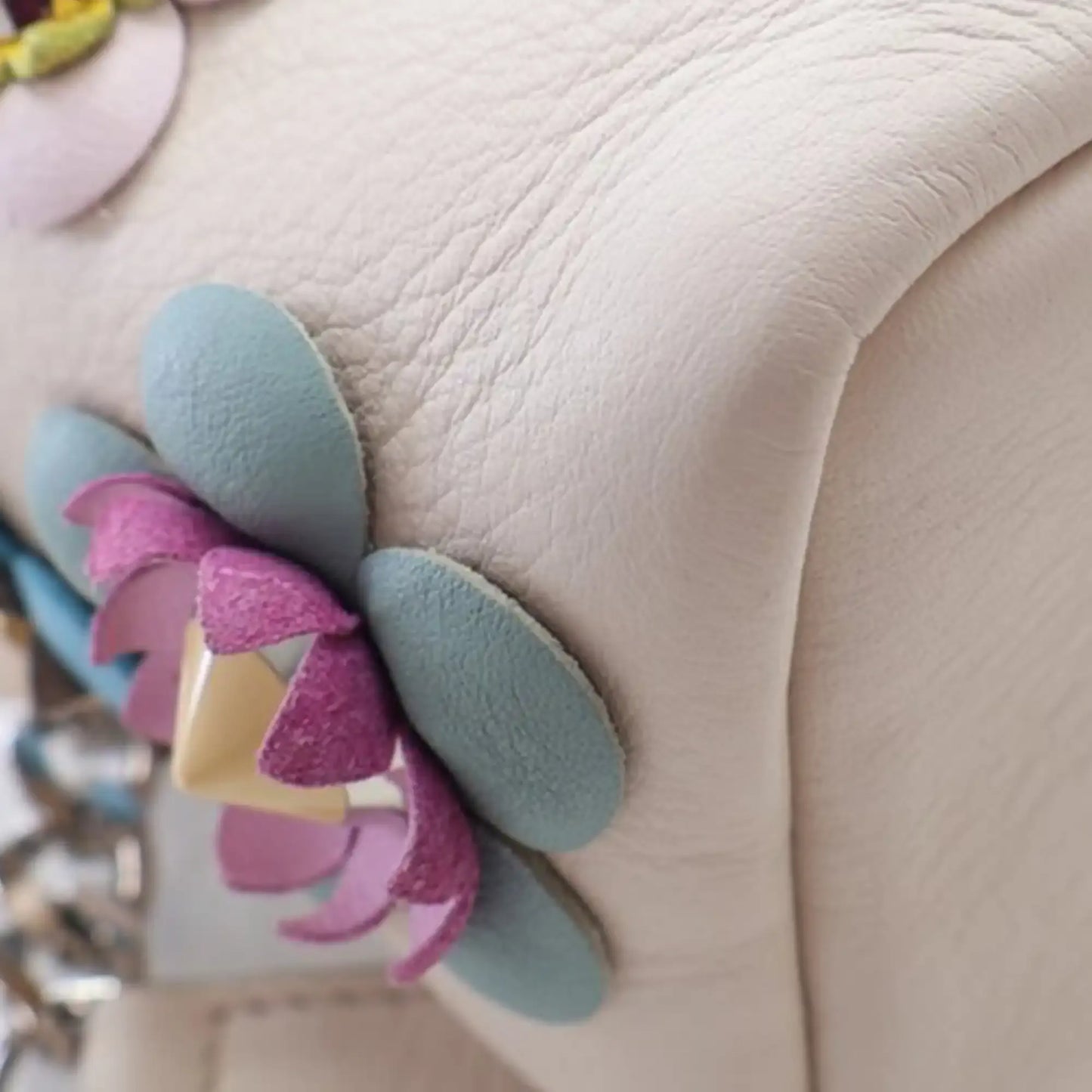 Fendi Mini Leather Vitello By The Way Flowerland Backpack