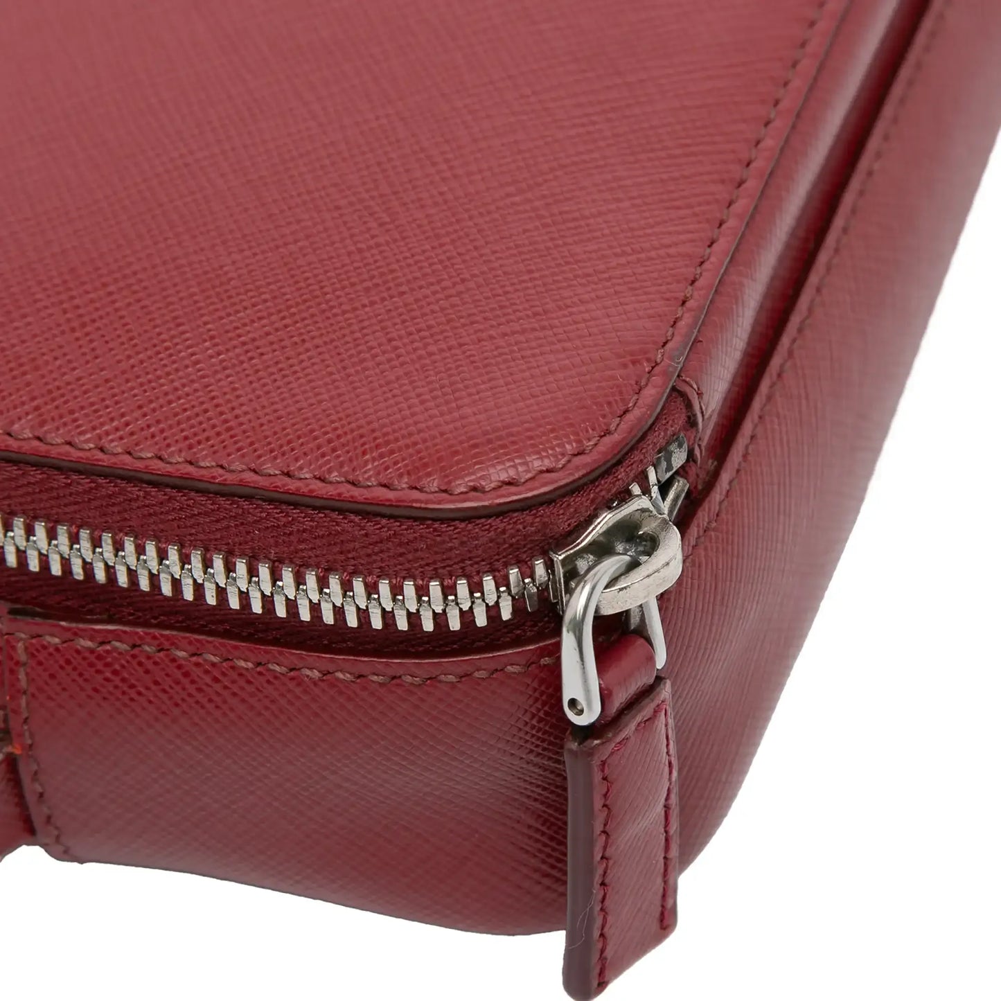Prada Saffiano Portfolio Zip Clutch