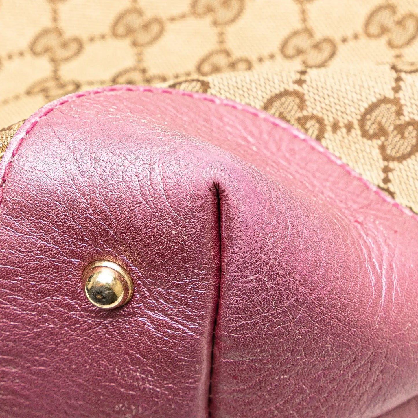 Gucci GG Canvas Heart Bit Satchel