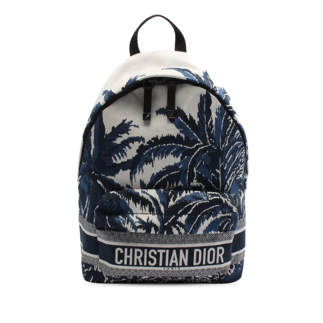 Dior Technical Fabric Palms Diortravel Backpack