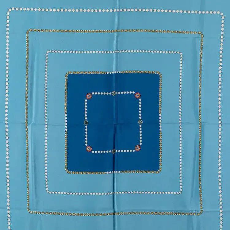 Chanel Jewelry Print Silk Scarf