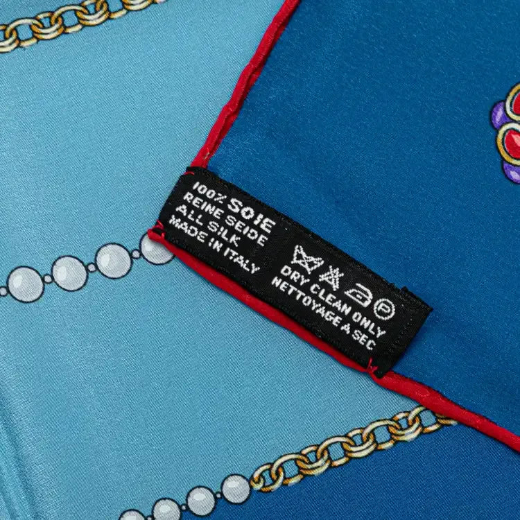 Chanel Jewelry Print Silk Scarf