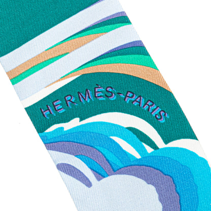 Hermès Brides de Gala Shadow Silk Twilly Scarf