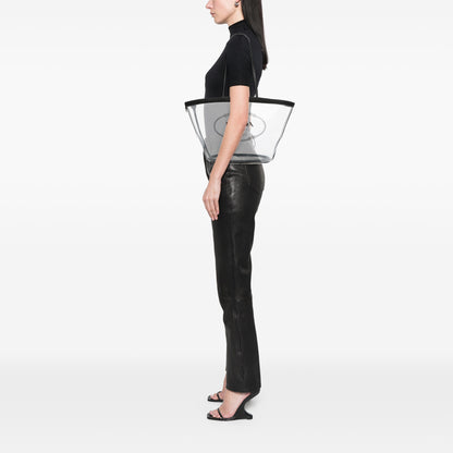 Prada PVC Canapa Logo Shopper Tote