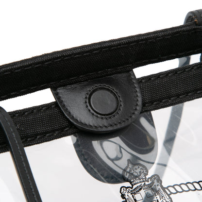 Prada PVC Canapa Logo Shopper Tote