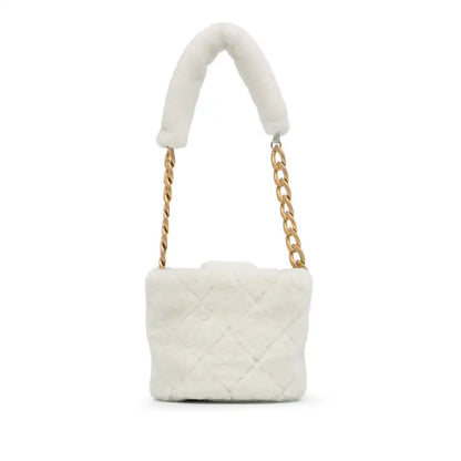 Chanel Shearling CC Shoulder Bag