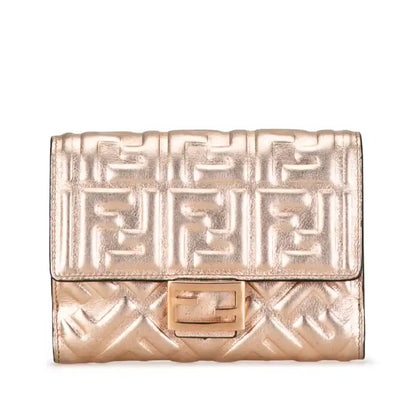 Fendi Zucca Embossed Compact Wallet