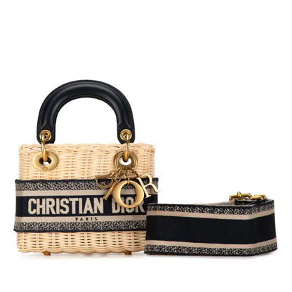 Dior Mini Oblique Wicker Lady