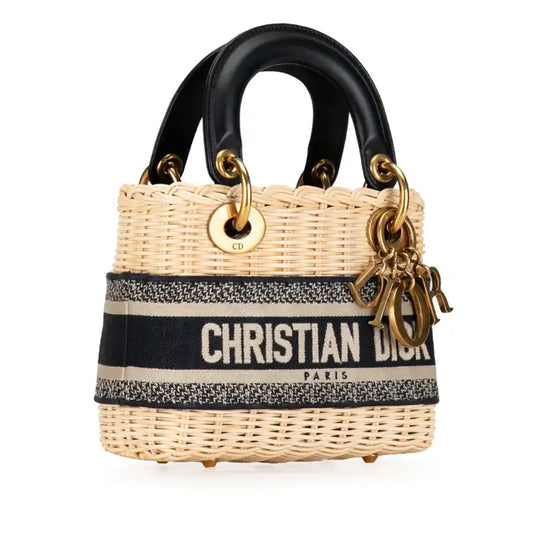 Dior Mini Oblique Wicker Lady