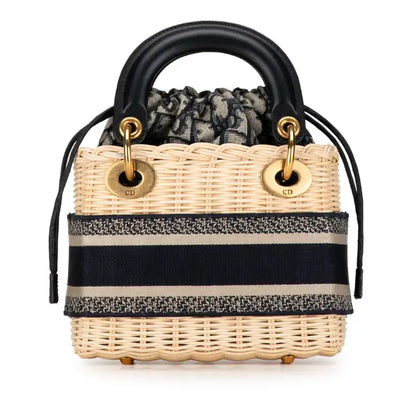 Dior Mini Oblique Wicker Lady