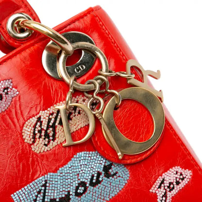 Dior Mini Calfskin Sequin Embellished Lady