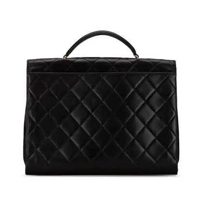 Chanel CC Quilted Lambskin Flap Briefcase