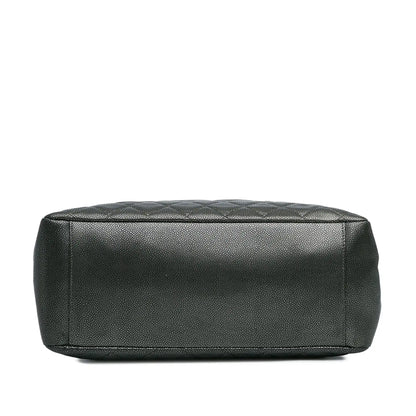 Chanel Metallic Caviar Grand Shopping Tote