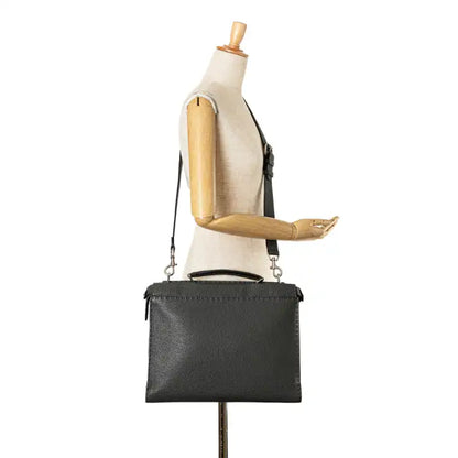 Fendi Large Leather Selleria Peekaboo Iconic Fit Bag