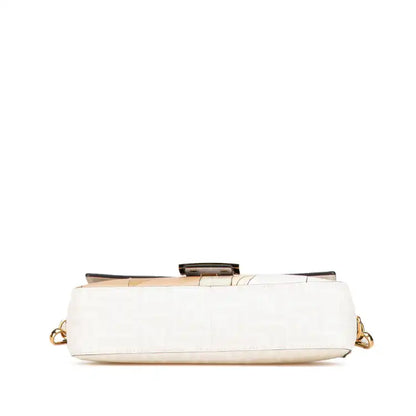 Fendi Zucca Graphic Print Coated Canvas Bikini Girls Baguette Satchel