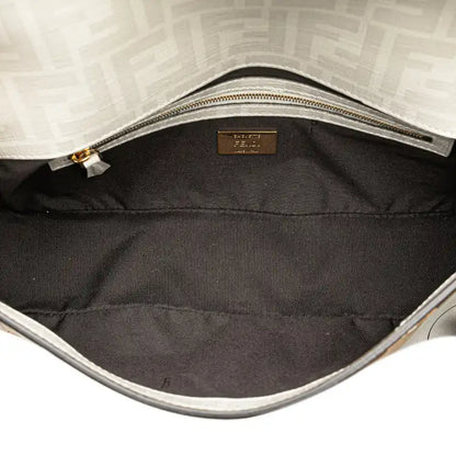 Fendi Zucca Graphic Print Coated Canvas Bikini Girls Baguette Satchel