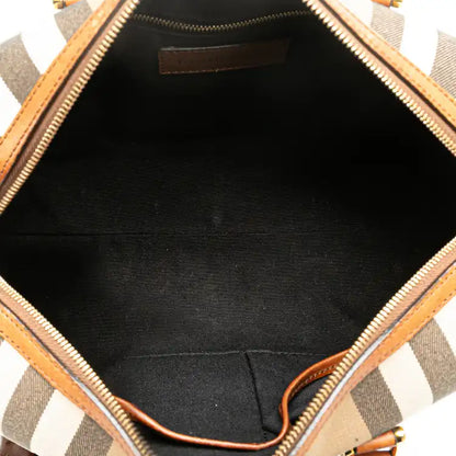 Burberry House Check Alchester Sactorial Canvas Boston Bag