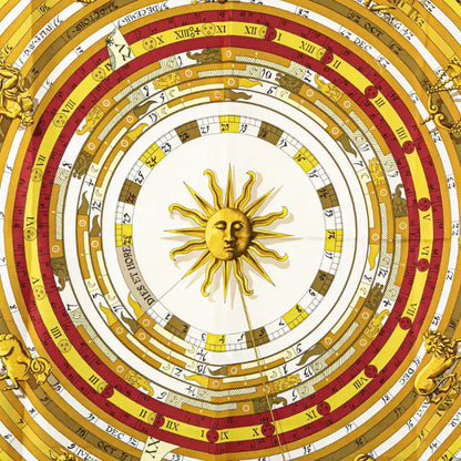 Hermès Astrologie Dies et Hore Silk Scarf