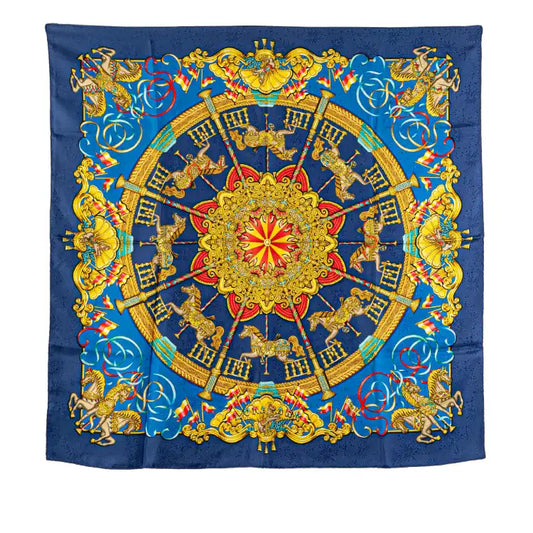 Hermès Luna Park Silk Scarf