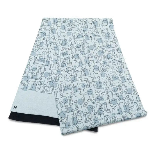 Hermès Printed Cashmere Silk Stole Scarf