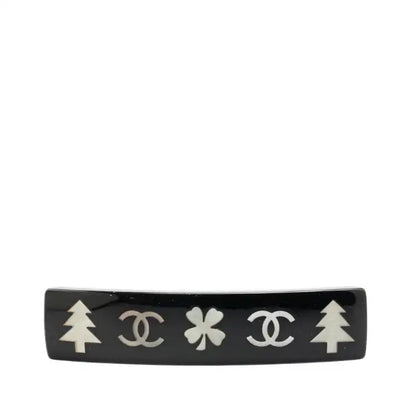 Chanel Resin CC Camellia Hair Barrette