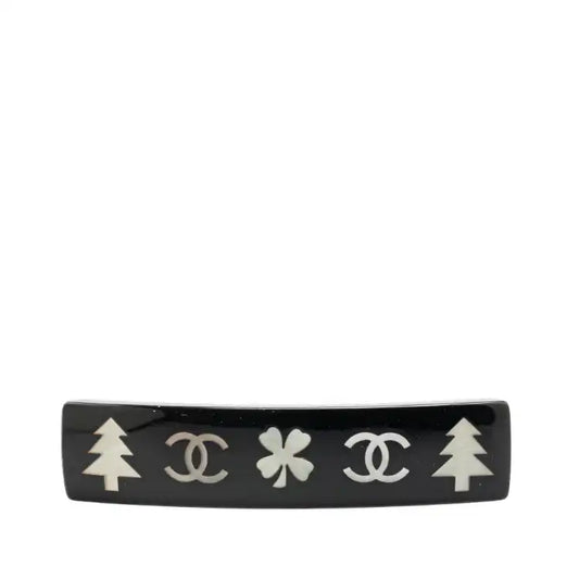 Chanel Resin CC Camellia Hair Barrette