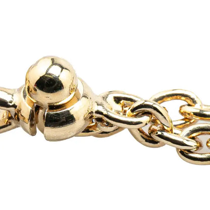 Chanel Gold Plated Rhinestone CC Heart Charm